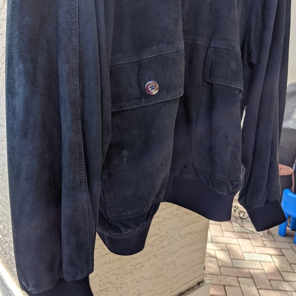 Vintage Men Button Down Black Jacket Coat - Picture 4 of 7